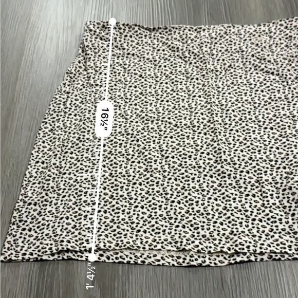Lottie‎ Moss Tan Cheetah Print Zipper Mini Skirt Size S - Picture 6 of 6